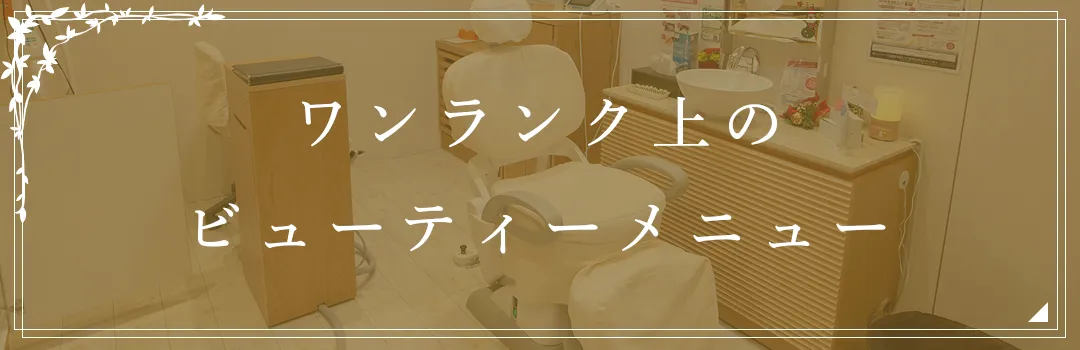 ワンランク上のビューティメニュー